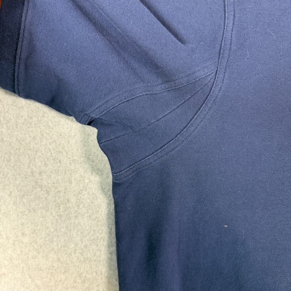 Duluth Trading Co Polo Shirt Mens XL Tall Navy Blue Relaxed Fit Short Sleeve - Picture 5 of 13